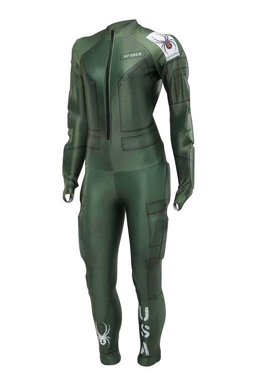 Traje Spyder Nine Ninety Race Verde Oliva Para Mujer Mexico MX71059